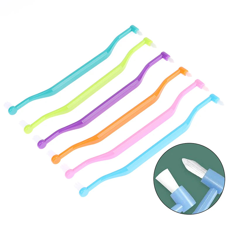 Double-Head Orthodontic Toothbrush | Soft Interdental Brush Orthodontic Toothbrush QXL