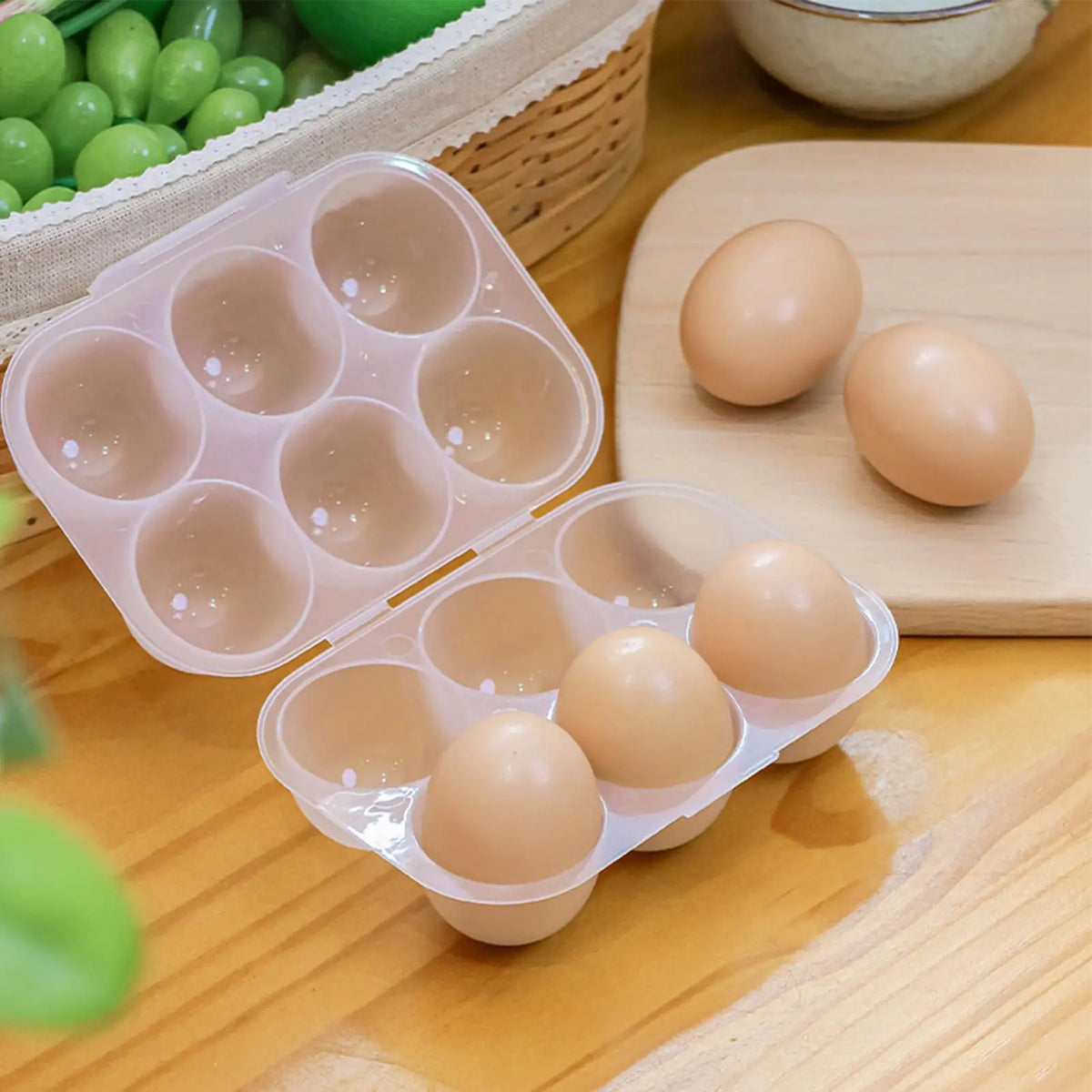 6-Egg Transparent Storage Container – Fridge, Camp & Travel Egg Storage Container QXL