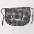 Cotton Square Check Half Waist Apron | Stain Resistant Kitchen Apron QXL A1
