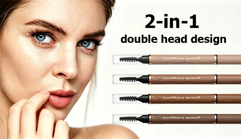 Ultra-Fine Waterproof Eyebrow Pencil & Eyeliner | Long-Lasting Eyebrow Pencil QXL