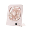USB Rechargeable Magnetic Desk Fan | Foldable with LED Display Portable Desk Fan QXL Pink