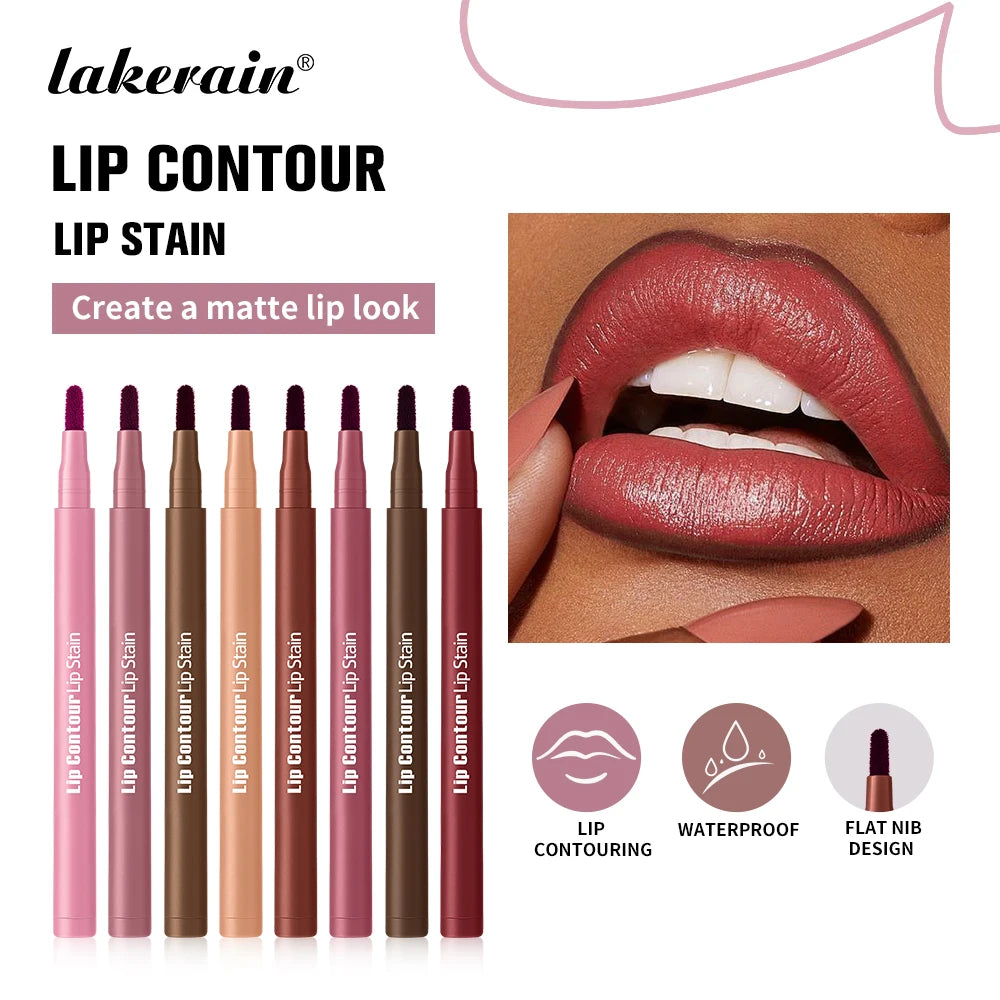 2-in-1 Dual-Sided Lip Liner & Stain Pencil | Ultra-Pigmented Lip Liner Pencil QXL