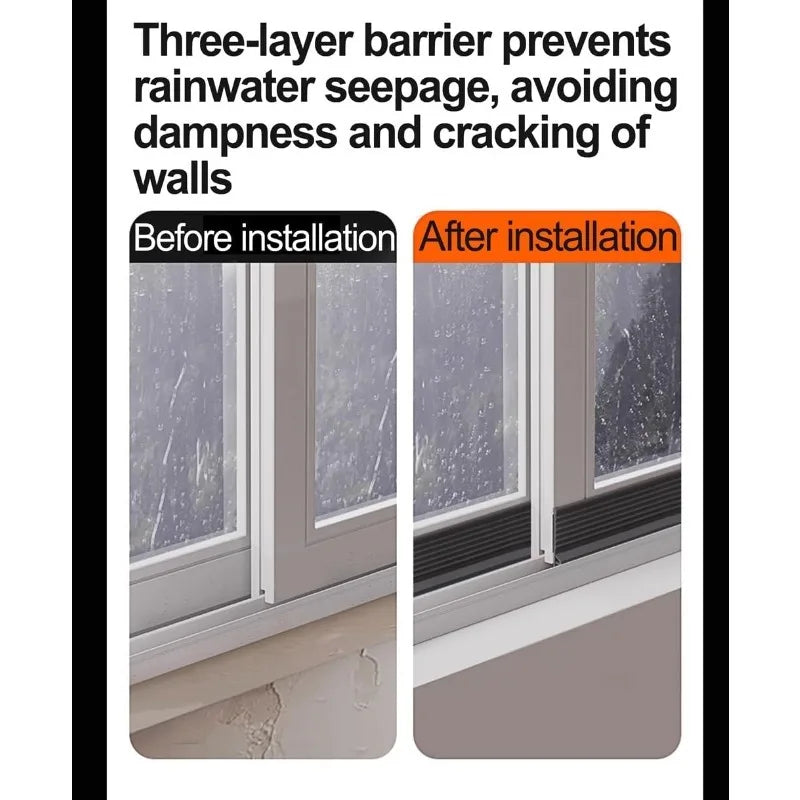 Self-Adhesive Rubber Weather Stripping Seal Tape – 2M Door & Window Weather Stripping Tape QXL