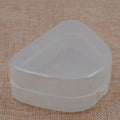 Portable Denture Storage Box | Snap-Fit Lid & Vented Case Denture Storage Box QXL transparent