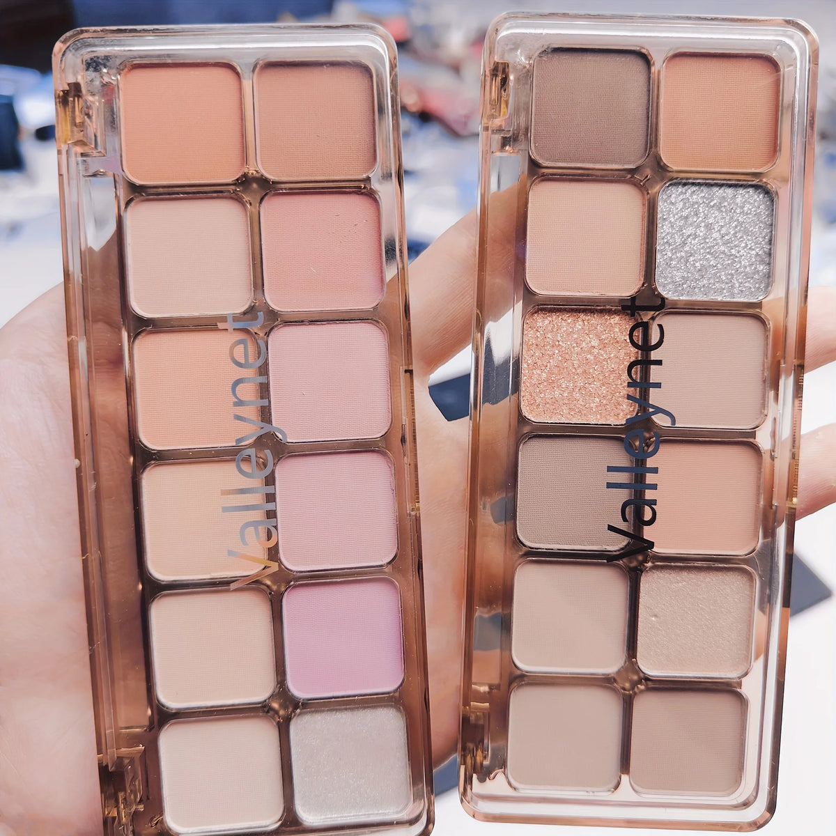 12-Color Earth Tone Eyeshadow Palette | Shimmer & Matte Eyeshadow Palette QXL