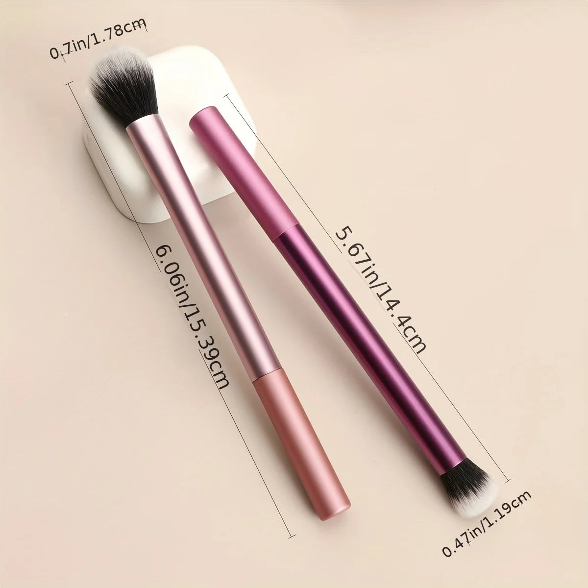 LUXEBLEND 2-Pack Eyeshadow Brushes | Multifunctional Makeup Set Eyeshadow Brush Set QXL