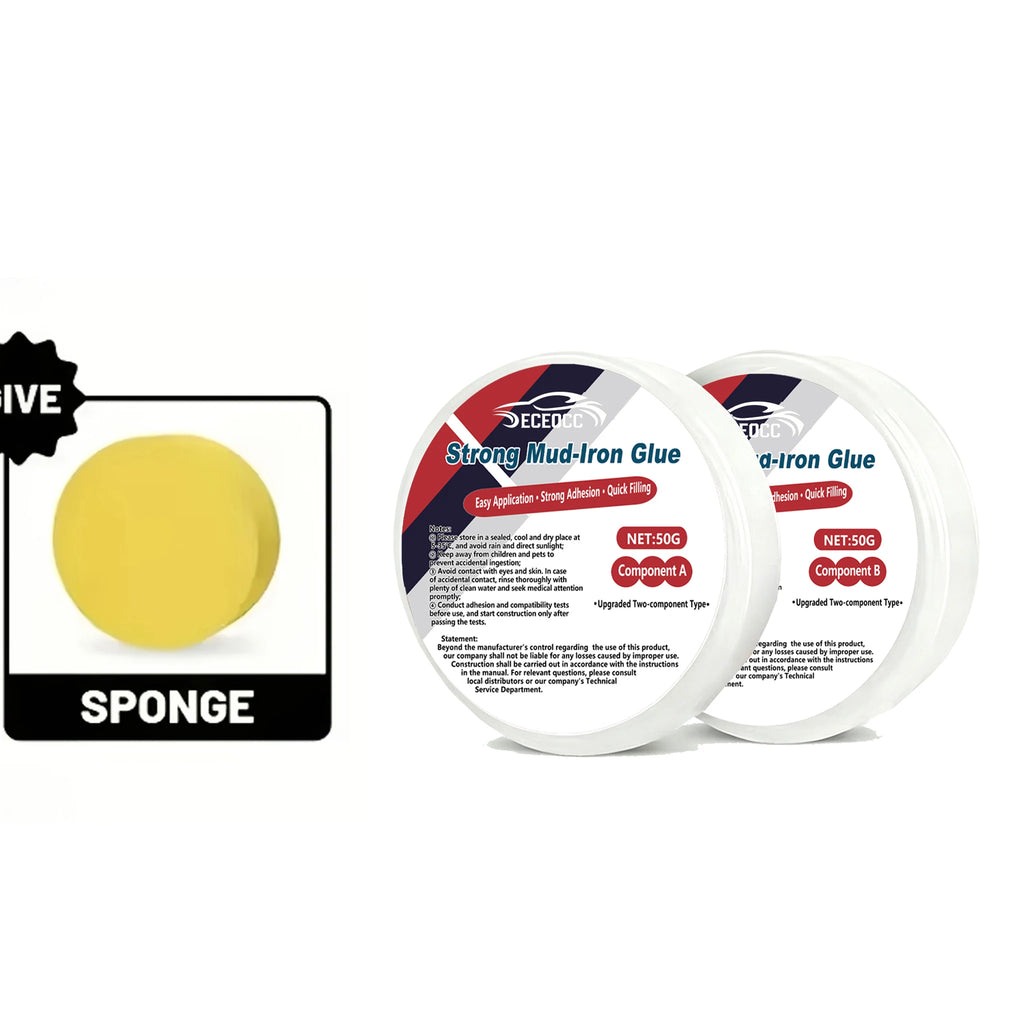 100g Two-Component Epoxy Metal Crack Repair Adhesive Black Epoxy Repair Adhesive QXL Default Title