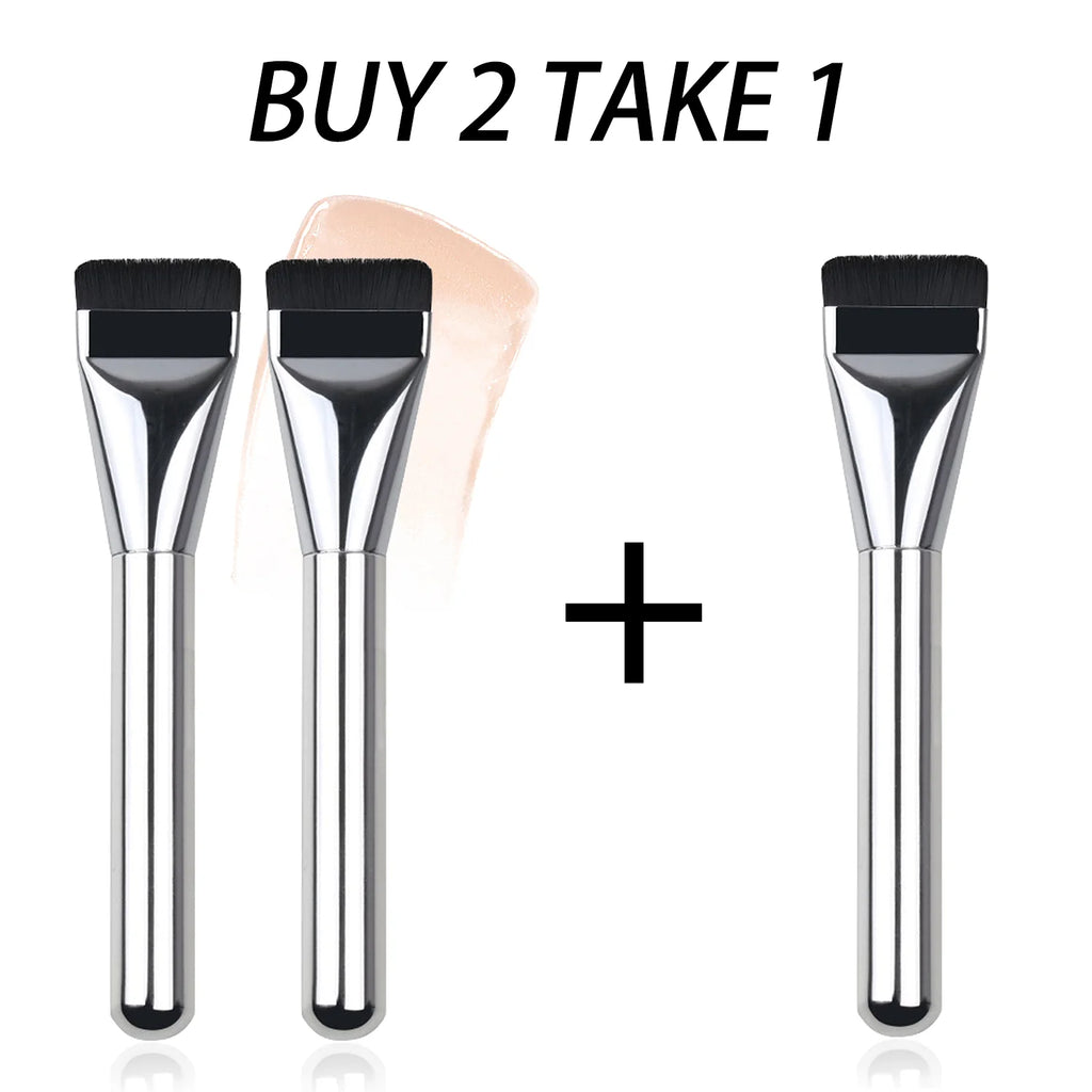 Ultra Thin Flat Foundation Brush | Lightweight Contour Blending Foundation Makeup Brush QXL 3 packs