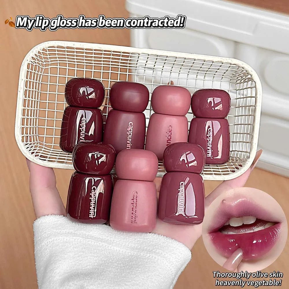 Matte & Glossy Lip Glaze | Velvet Lip Gloss & Mirror Lipstick Lip Glaze Gloss QXL