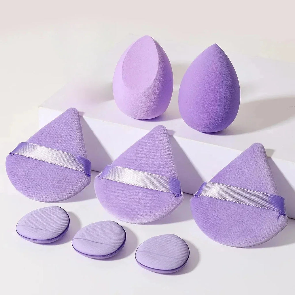 12-Pc Makeup Sponge Blender Set | Puffs, Headband & Wristband Makeup Sponge Set QXL
