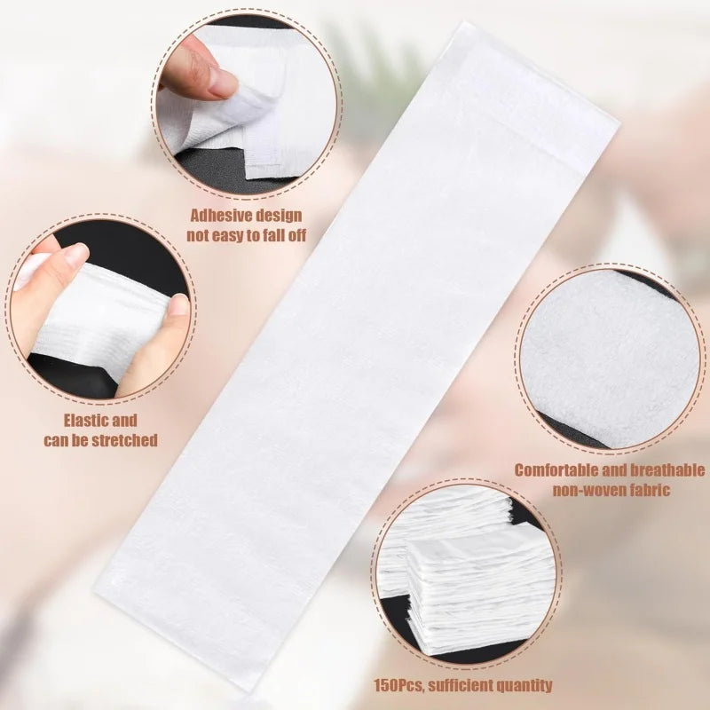 Disposable Spa Facial Headbands | Non-Woven Soft Wrap 10/50/100pk Disposable Facial Headband QXL
