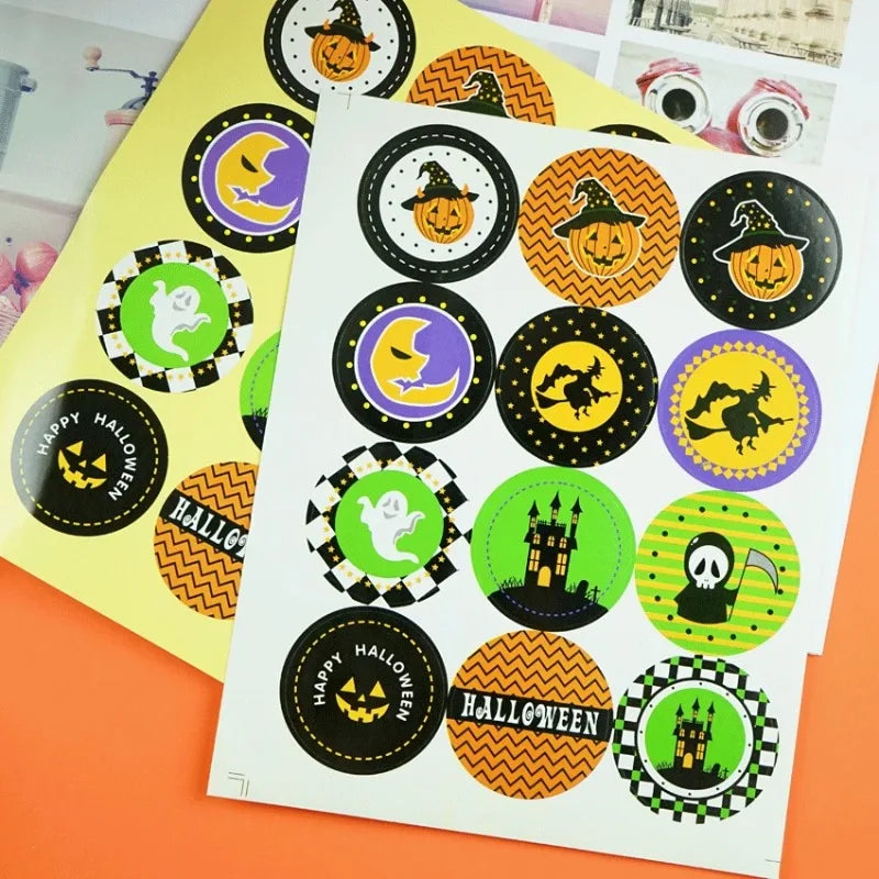 24-Pc Halloween Temporary Tattoos & Party Stickers for Kids Temporary Tattoo Set QXL