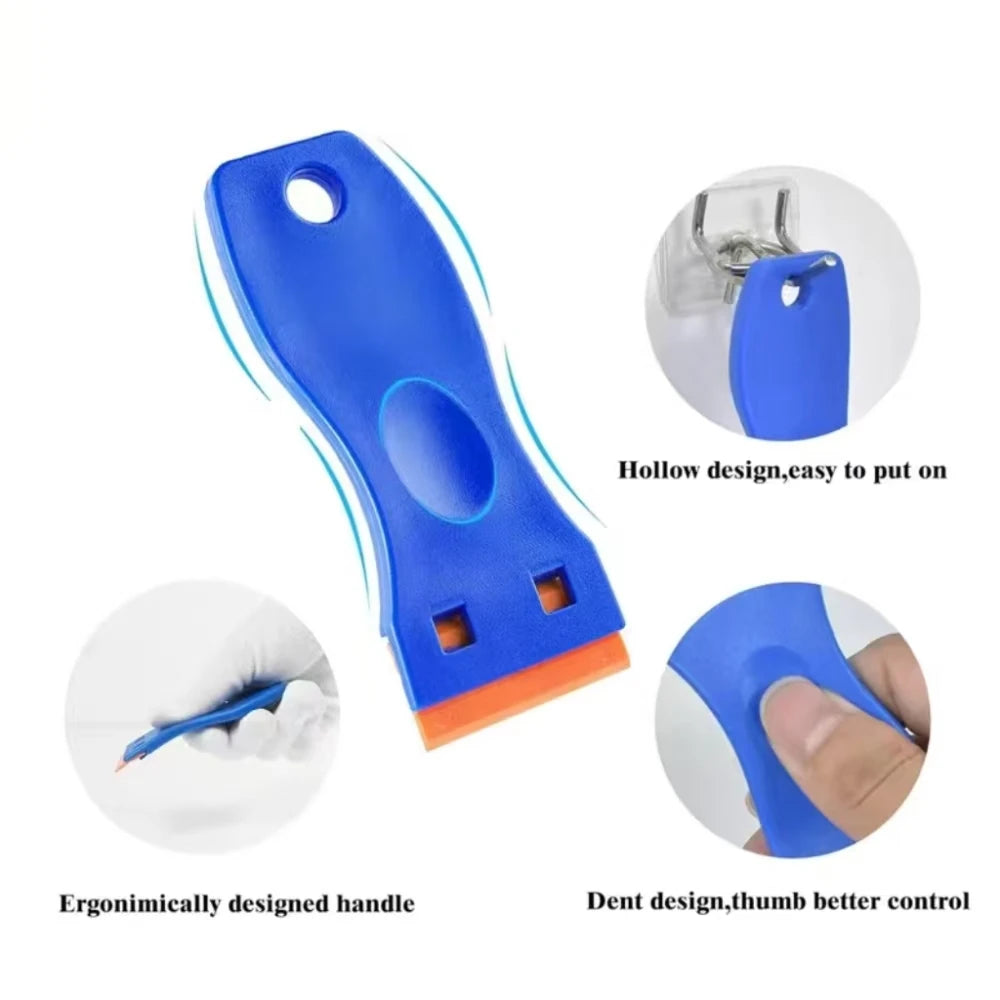 Non-Scratch Plastic Blade Scraper | Sticker & Residue Remover Plastic Blade Scraper QXL