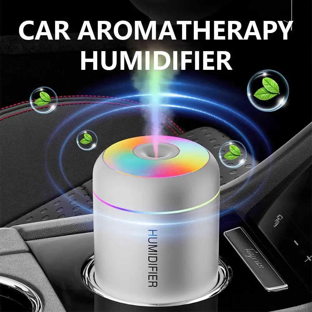 Mini USB Humidifier & Aroma Diffuser | 7-Color Ambient Light Mini Aroma Humidifier QXL