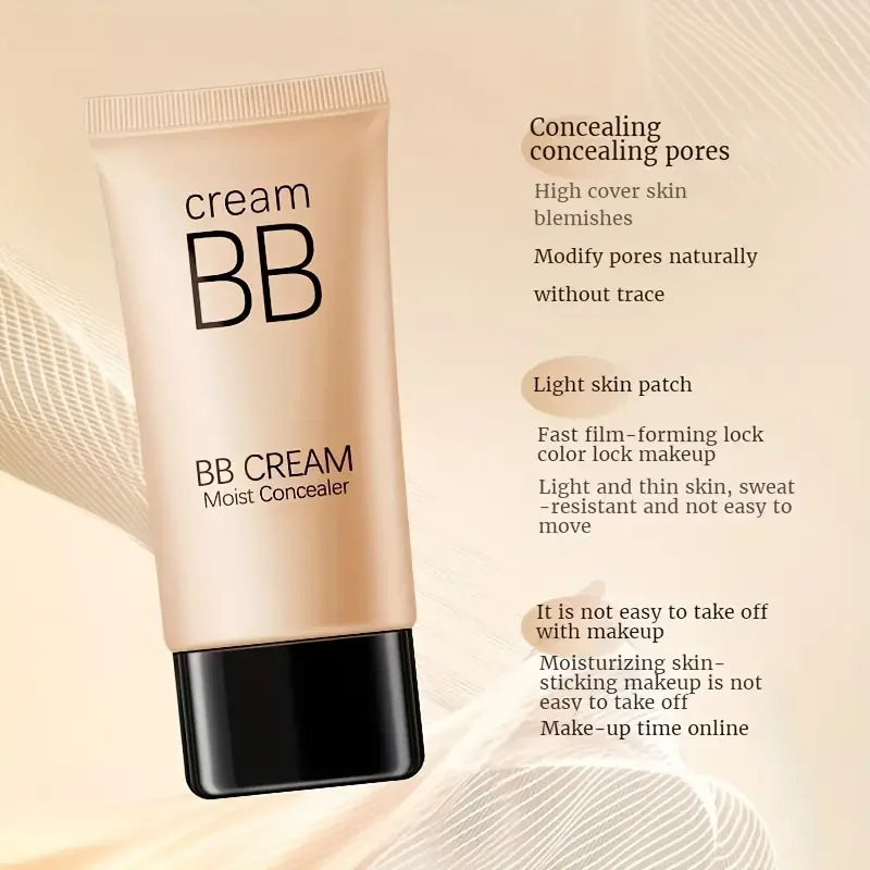 VERONNI Waterproof BB Cream Full Coverage Foundation – Natural/Ivory BB Cream Foundation QXL