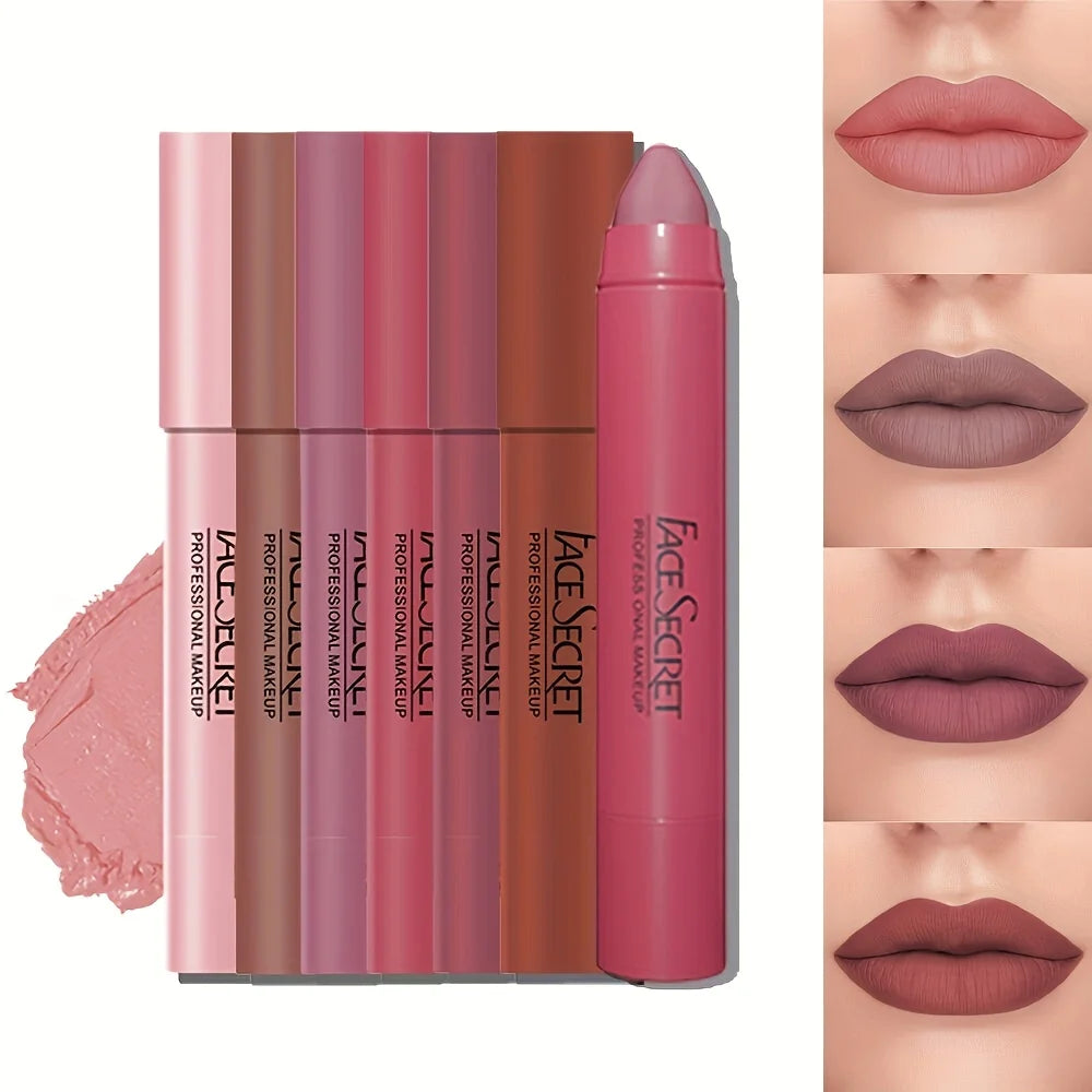 Waterproof Matte Lipstick | Long-Lasting Lightweight Formula Matte Lipstick QXL