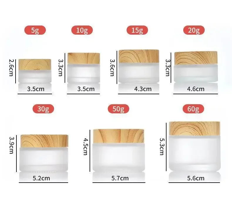 Frosted Glass Spray Bottle Wooden Cap | Fine Mist Perfume Glass Spray Bottle QXL