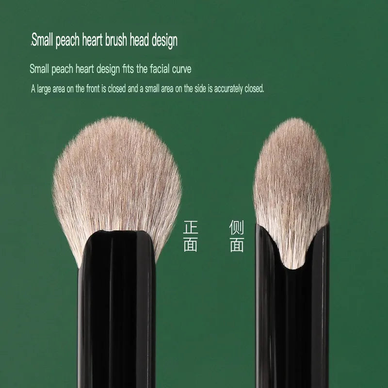 M79 Heart-Shaped Blush & Highlighter Brush | Goat Hair Blush Highlighter Brush QXL