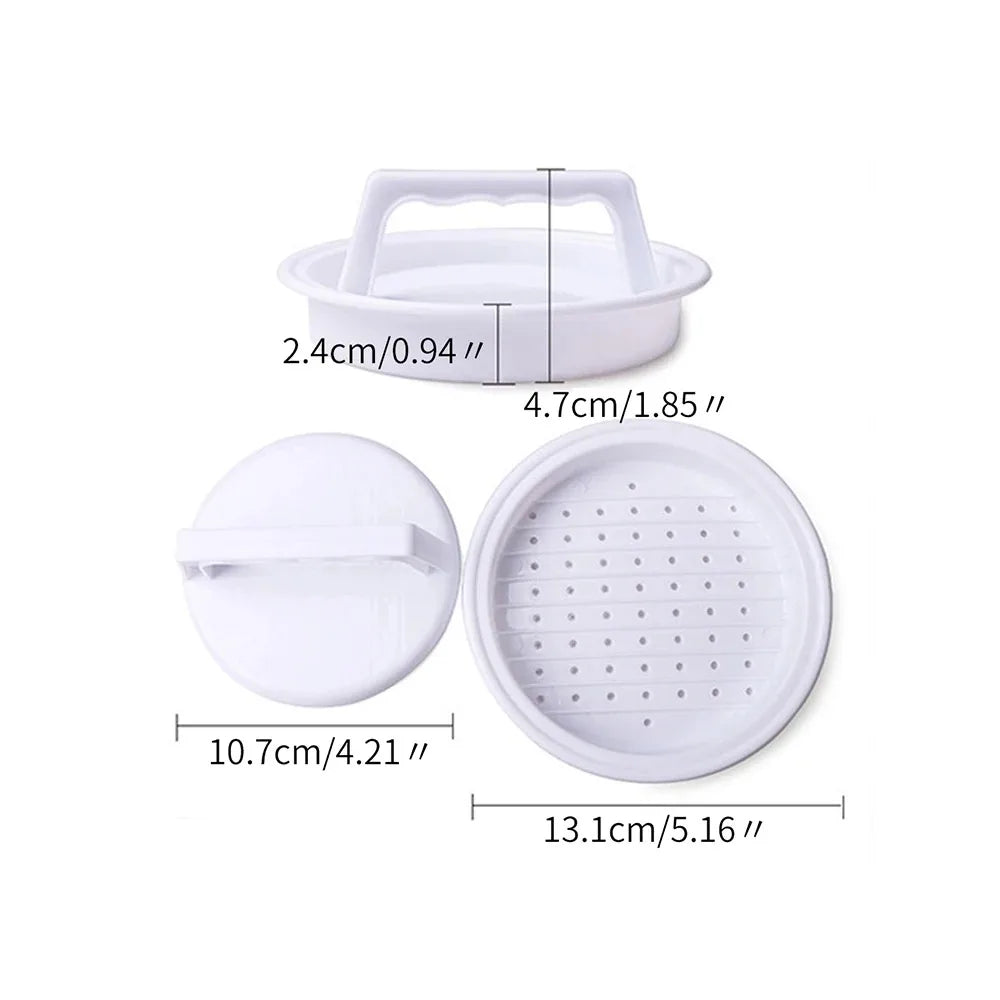 Plastic Hamburger Press Mold | BBQ Burger Patty Maker Hamburger Patty Press QXL