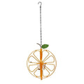 Hanging Orange Metal Bird Feeder – Jelly Cups & Fruit Spikes Hanging Bird Feeder QXL A