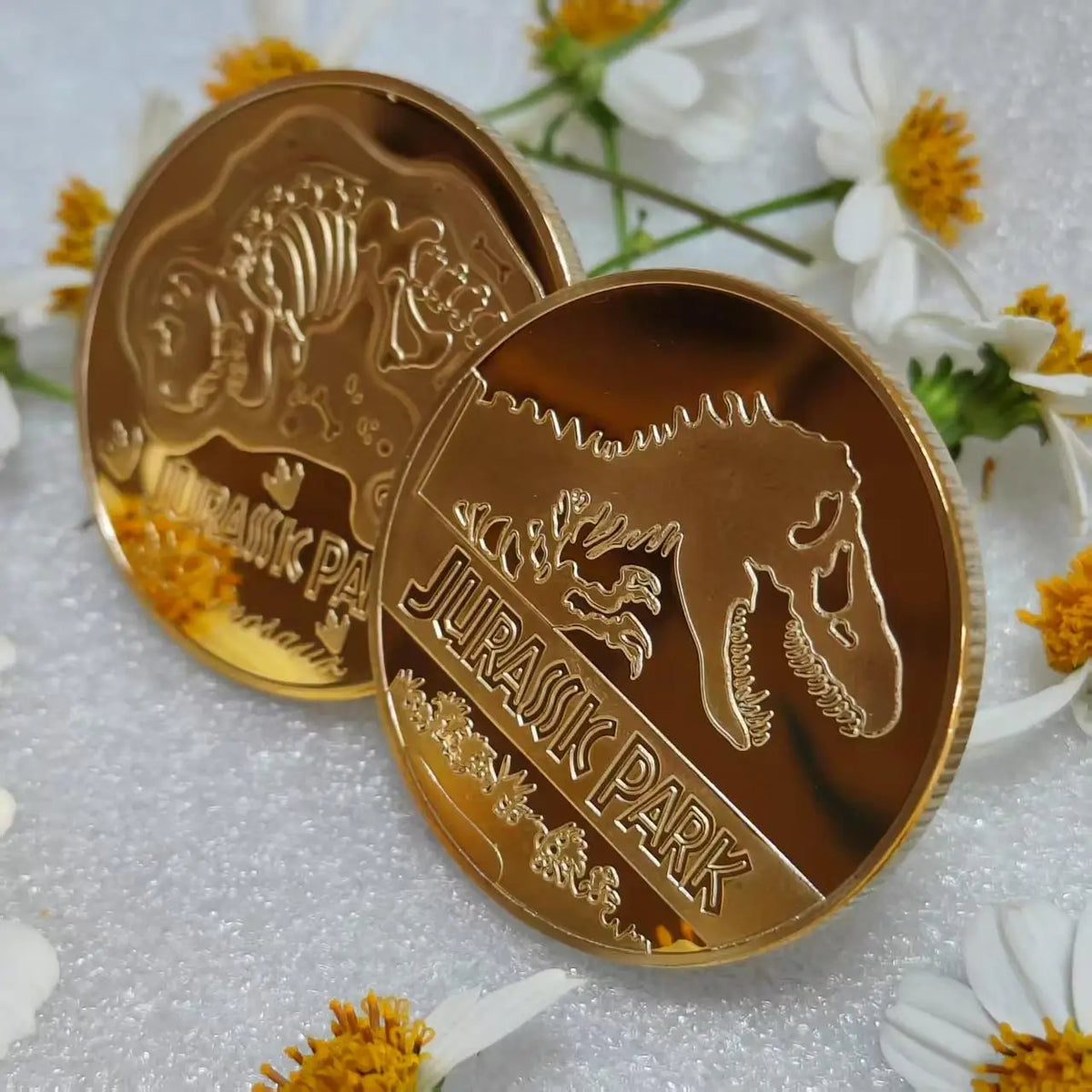 Dinosaur Decision Coin – Metal Collectible Novelty Flip Coin Novelty Coin QXL