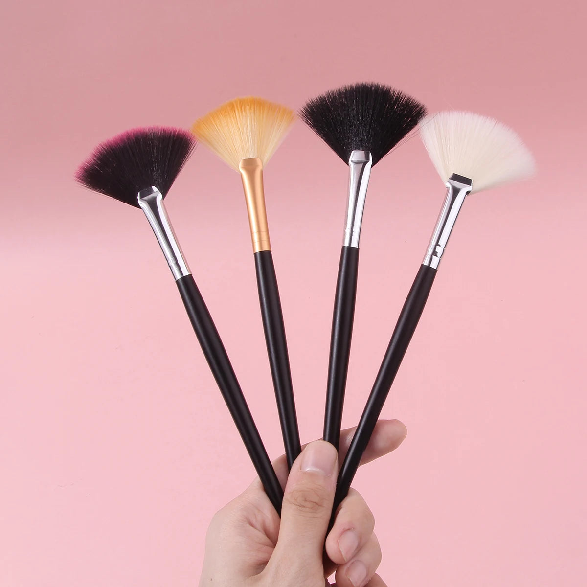 KOSSHOW Fan Brushes – Highlighter & Contour Makeup Set Fan Makeup Brush QXL