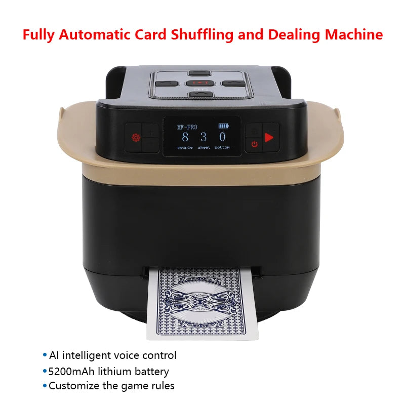 Dreamburgh Voice-Controlled Auto Card Shuffler & Dealer Card Shuffler Machine QXL