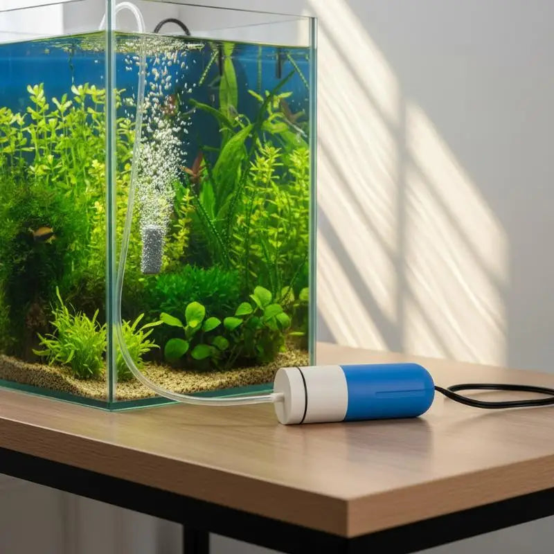 Silent Mini Aquarium Air Pump 3W with Air Stone & Tubing Aquarium Air Pump QXL