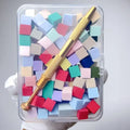 100-Pc Gradient Sponge Nail Brush | Glitter & Gel Applicator Pens Nail Art Applicator QXL Multicolor