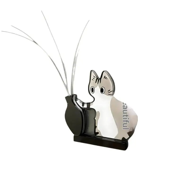 Acrylic Cat Whisker Magnetic Holder | Cartoon Fridge Ornament Decorative Fridge Magnet QXL