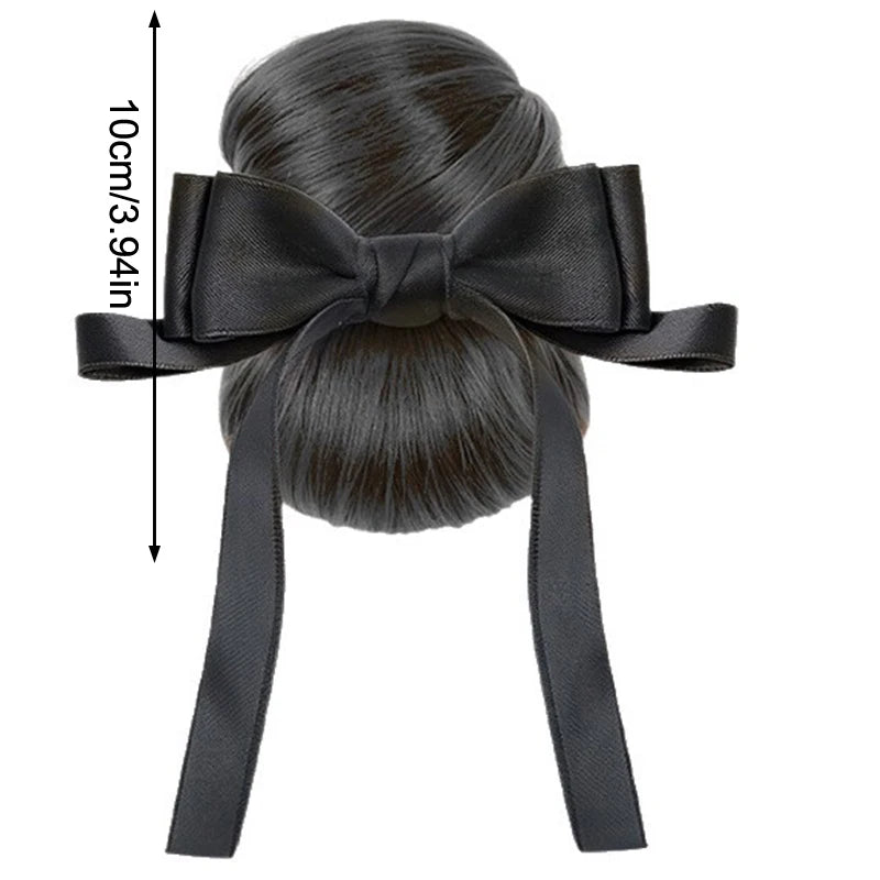Clip-In Messy Bun Hairpiece | Synthetic Low Bun Updo Clip-In Hair Bun QXL