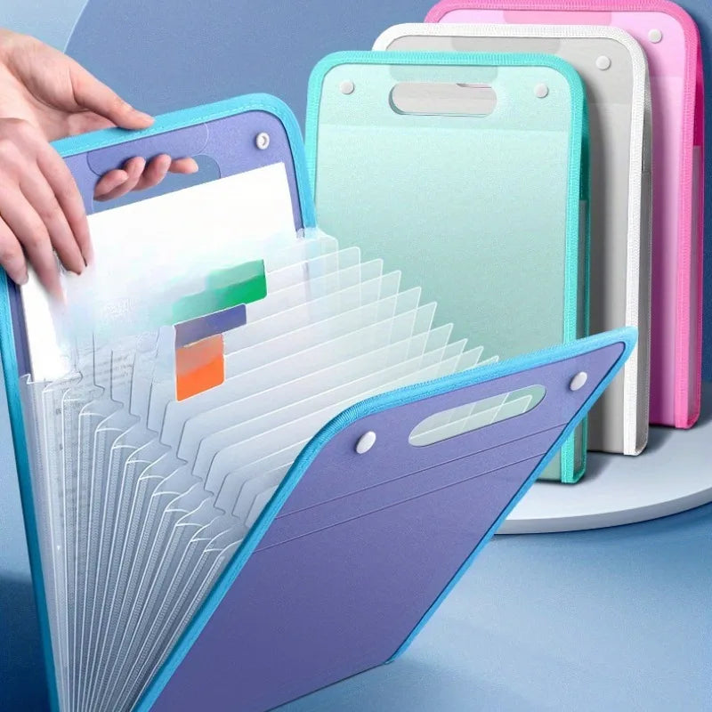 A4 Accordion File Organizer – 13-Pocket Vertical Folder Accordion File Organizer QXL