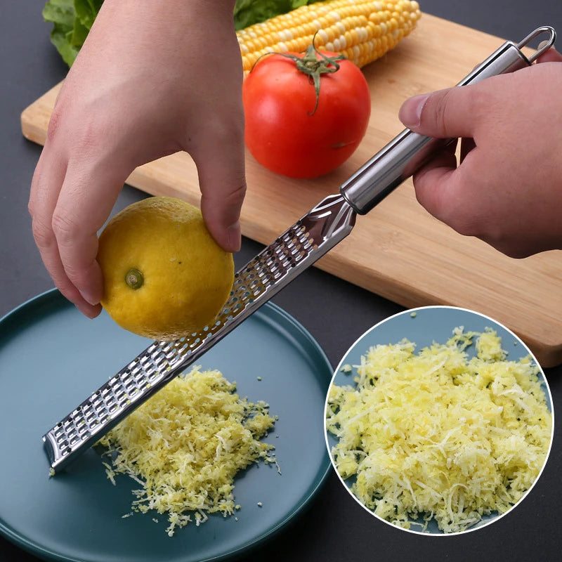 Stainless Steel Long Grater – Cheese, Lemon & Chocolate Kitchen Grater QXL