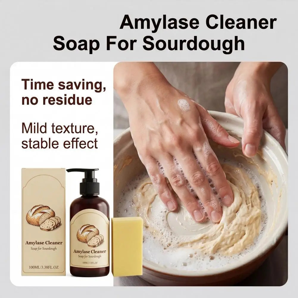 Amylase Enzymatic Baking Cleaner – Dissolves Dough & Grease 100ml Kitchen Enzymatic Cleaner QXL