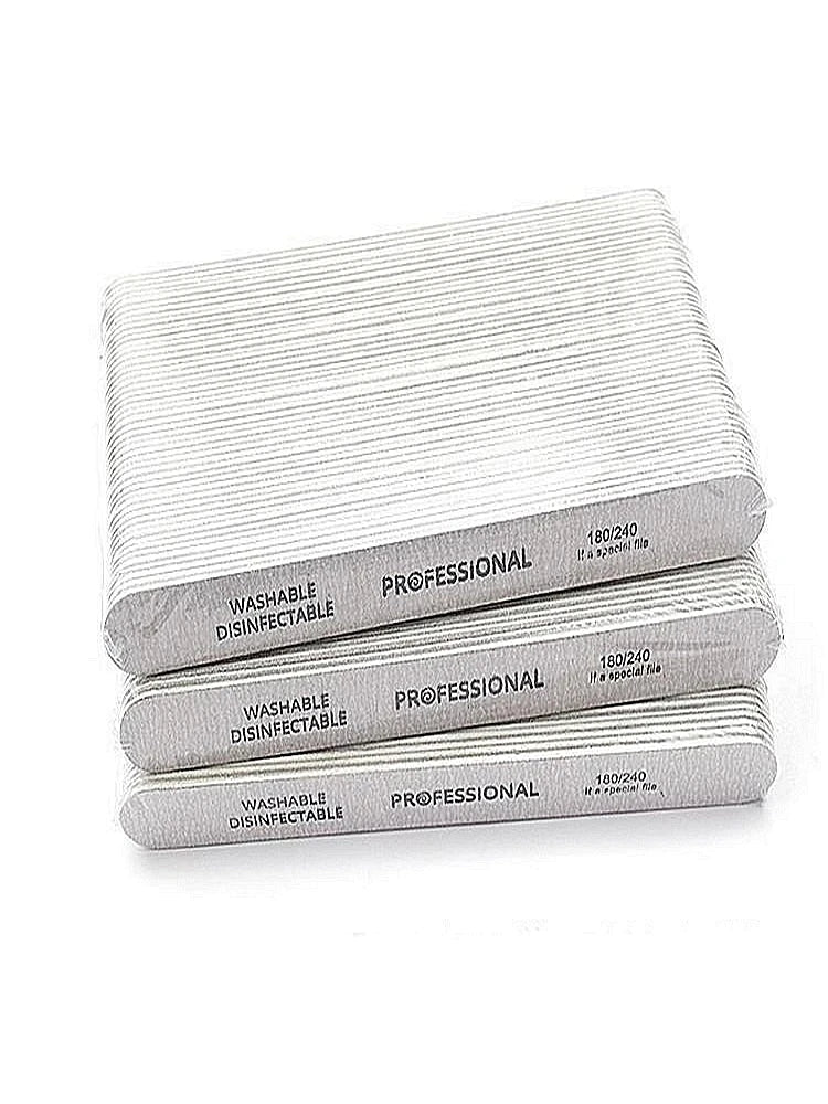 Wooden Nail File Buffer Blocks 100/180/240 Grit | 10–50 Pack Nail File Buffer Block QXL
