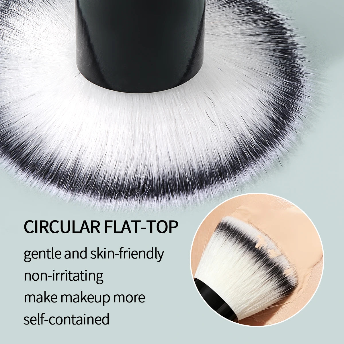 KOSSHOW Slanted Foundation Brush | Liquid & Cream Foundation Makeup Brush QXL