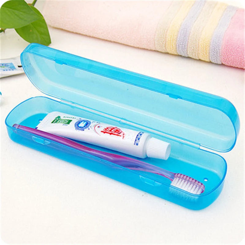Portable Toothbrush Travel Case | Candy Color Storage Box Toothbrush Travel Case QXL
