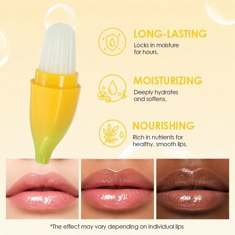 Julystar Banana Lip Balm – Travel Size Hydrating Lip Care Lip Balm QXL