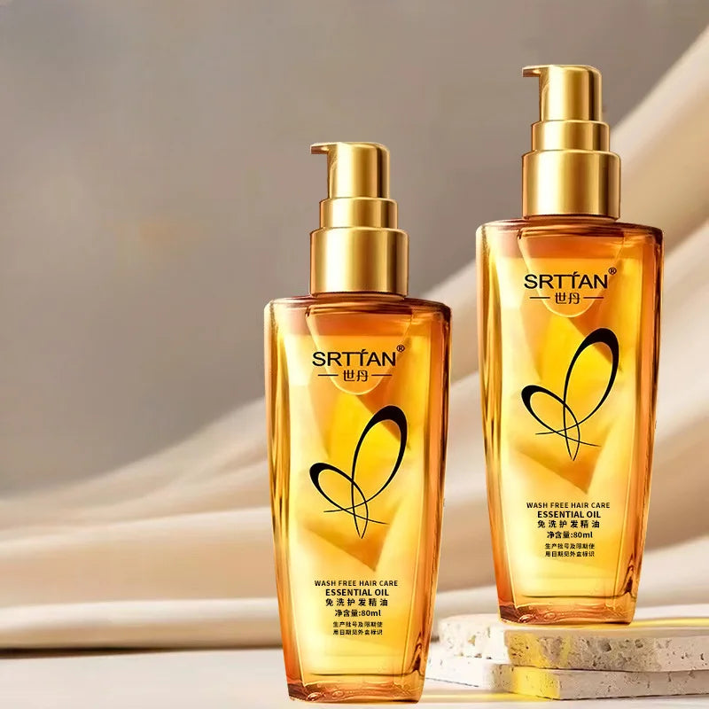 No-Wash Hair Care Oil – Non-Greasy, All Hair Types Leave-In Hair Oil QXL