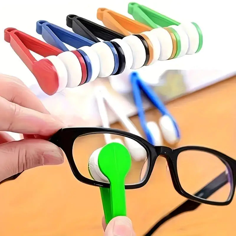 6-Pack Microfiber Eyeglass Cleaning Brush Set with Keychain Eyeglass Cleaning Brush QXL