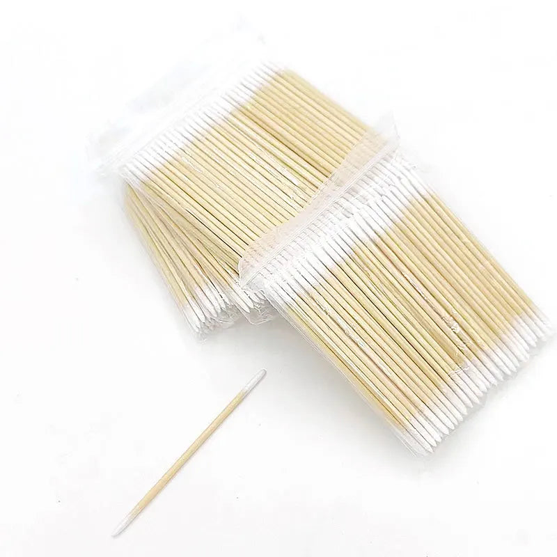 100-Pack Double-End Micro Brushes | Lint-Free Lash Extension Tool Disposable Micro Brushes QXL