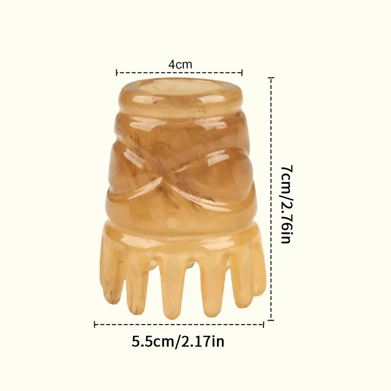 Resin Scalp Massage Comb | Gua Sha Head Massager Tool Scalp Massage Comb QXL