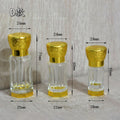 Luxury Glass Attar & Perfume Bottle | Zinc Alloy 3/6/12ml Perfume Oil Bottle QXL style D 1pcs 3ml