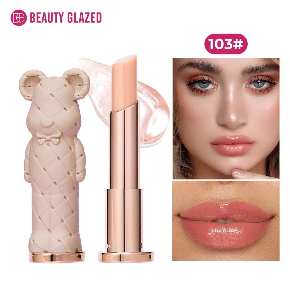 Beauty Glazed Bear Moisturizing Lipstick | Nourishing Lip Balm Moisturizing Lipstick QXL 103