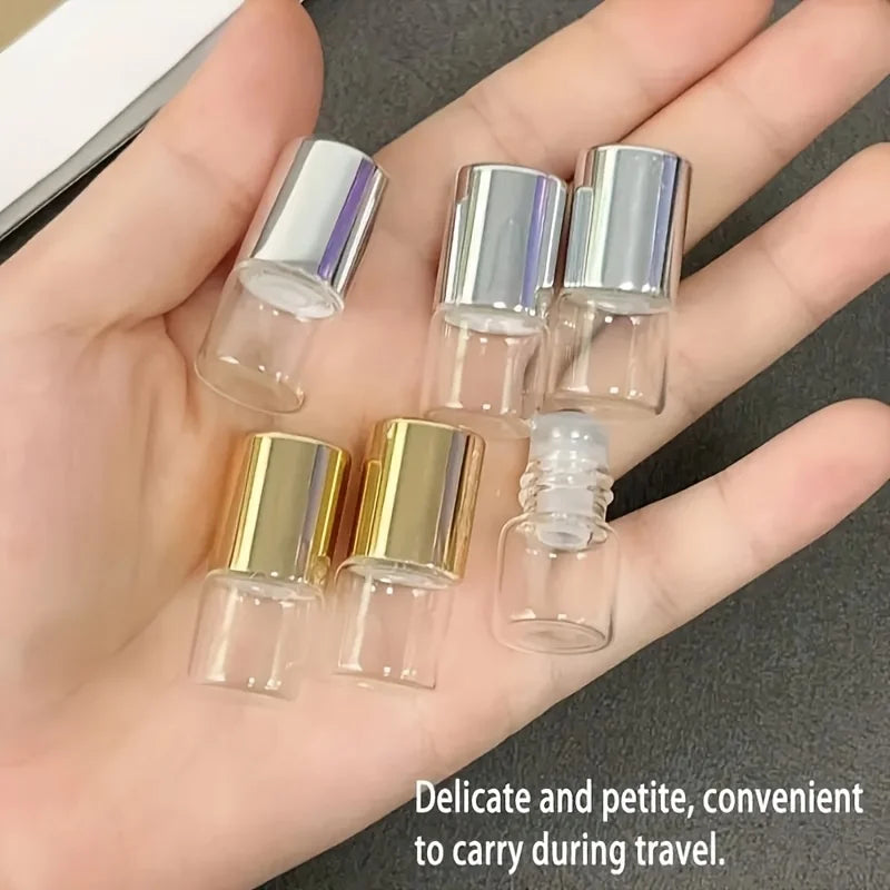 2-Pack 1ml Glass Roll-On Bottles for Essential Oils & Perfume Roll-On Bottle QXL
