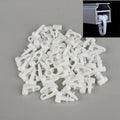 50-Pack Curtain Rail Sliding Wheel Hooks | Universal Track Sliders Curtain Track Hooks QXL Default Title