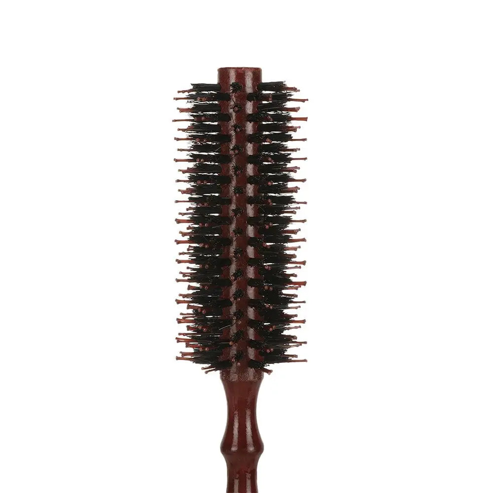Wooden Boar Bristle Round Hair Brush | S, M, L Sizes Round Hair Brush QXL