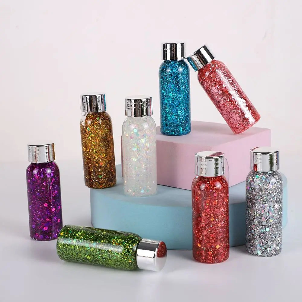 Face & Body Glitter Gel with Sequins | 9 Colors, 35ml Face & Body Glitter QXL