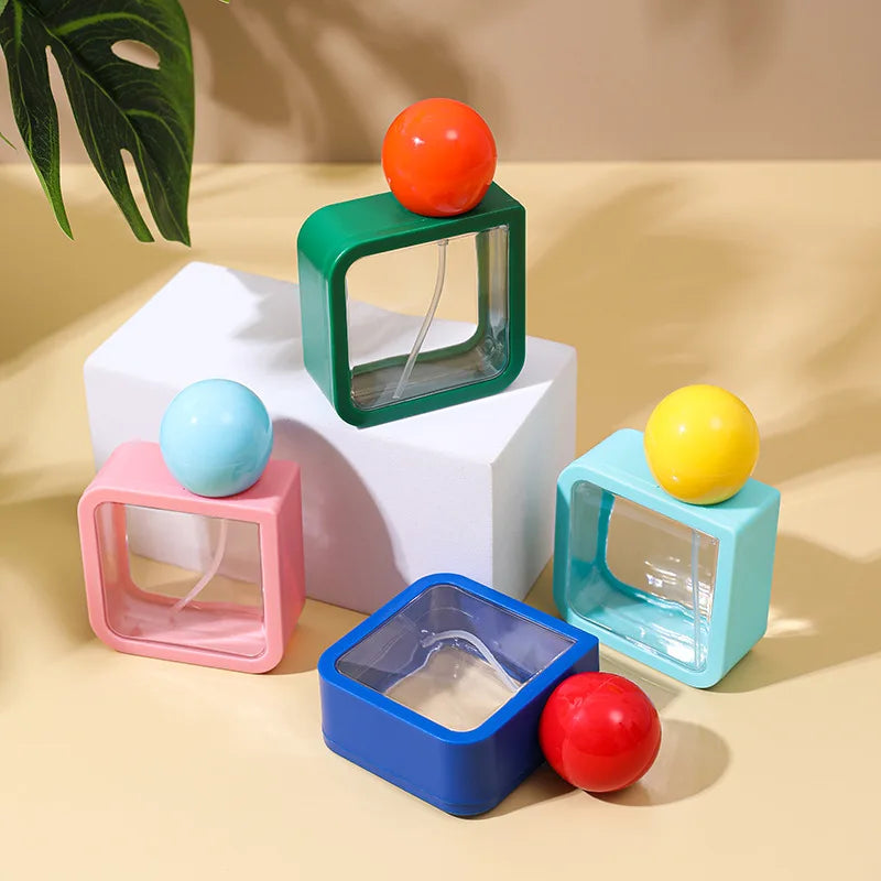 40ml Refillable Square Perfume Atomizer | Colorful Spray Bottle Perfume Atomizer QXL