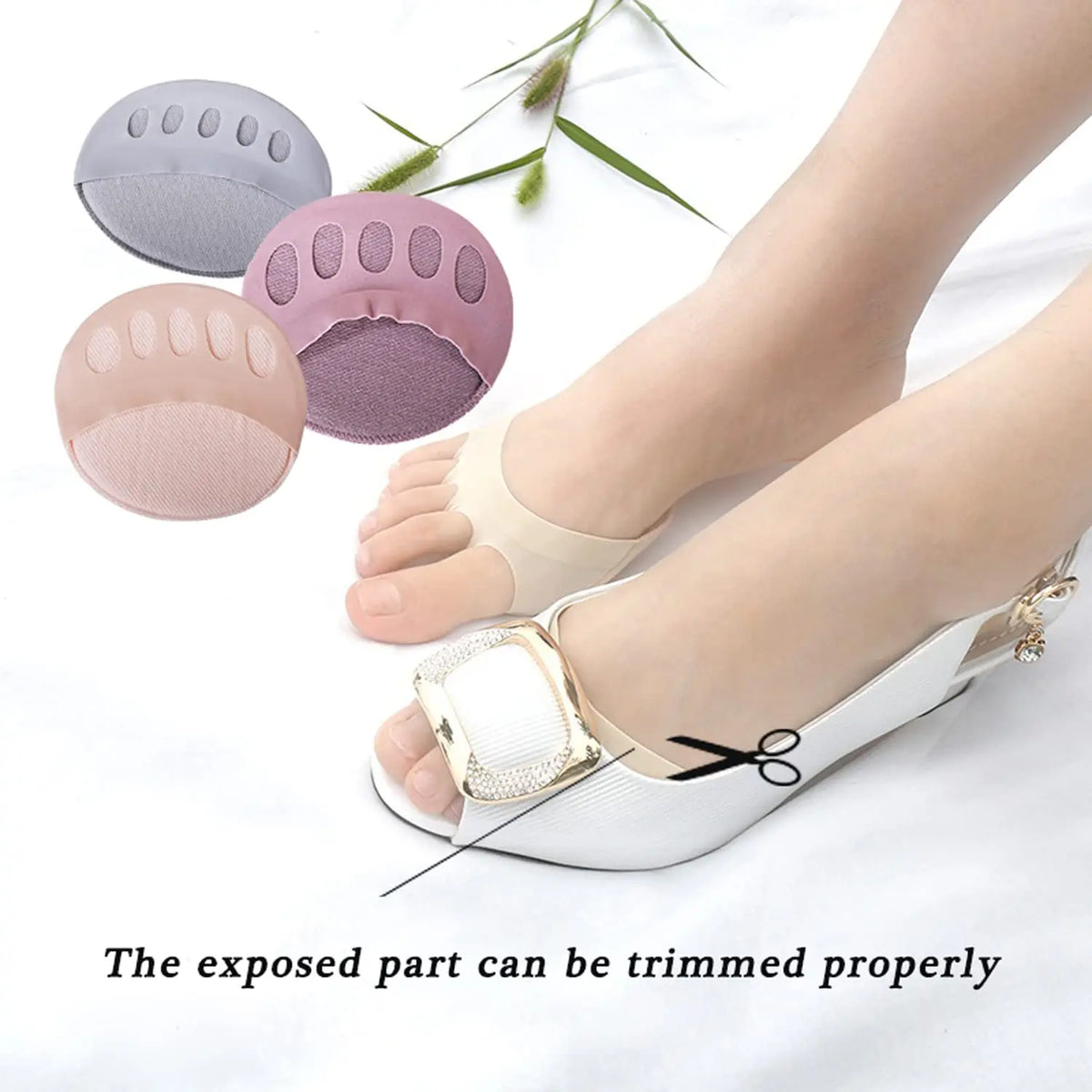 2-Pack High Heel Forefoot Cushion Pads | Anti-Slip Foot Protection Forefoot Cushion Pads QXL